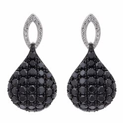 14KT White Gold Diamond Earrings -# 6149