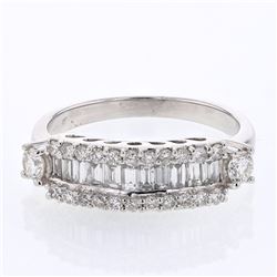 14KT White Gold Ladies Diamond Ring -# 9659
