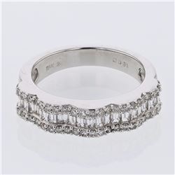 18KT White Gold Ladies Diamond Fashion Ring -# 9748