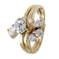 14KT Yellow Gold Diamond Engagement Ring -# 1130
