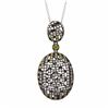 Image 1 : 14KT White Gold Diamond Pendant With Chain -# 6053-1