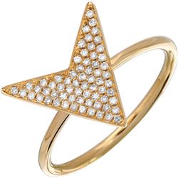 14KT Yellow Gold Women's Diamond Ring -# 7896