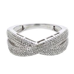 18KT White Gold Ladies Diamond Fashion Ring -# 8863