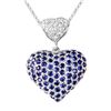 Image 1 : 14KT Gold Sapphire & Diamond Necklace  -# 2130