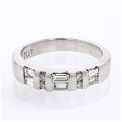 Platinum Ladies Diamond Wedding Band -# 9711