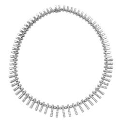 14KT White Gold Ladies Diamond Necklace -# 10555
