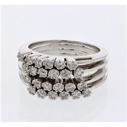14KT White Gold Ladies Diamond Ring -# 9339