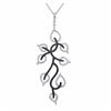Image 1 : 14KT White Gold Diamond Pendant With Chain -# 5967