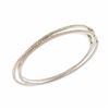 Image 1 : 14KT White Gold Ladies Diamond Bangle -# 10295
