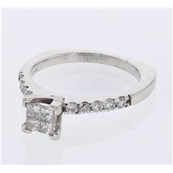 Platinum Ladies Diamond Fashion Ring -# 9884