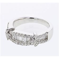 18KT White Gold Ladies Diamond Fashion Ring -# 9970