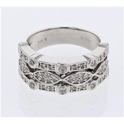 14KT White Gold Ladies Diamond Ring -# 9286