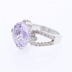 18KT White Gold Ladies Diamond Semi-Mount Ring  -# 9298