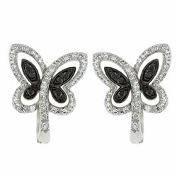 14KT White Gold Diamond Earrings -# 5888