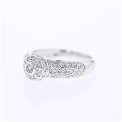 18KT White Gold Ladies Diamond Fashion Ring -# 8897