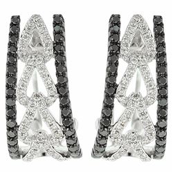 14KT White Gold Diamond Earrings -# 5905