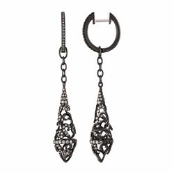 14KT White Gold Diamond Earrings -# 6170-1