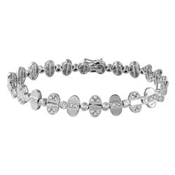 14KT White Gold Ladies Diamond Bracelet -# 10057