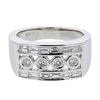 Image 1 : 18KT White Gold Ladies Diamond Ring -# 9907