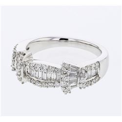 18KT White Gold Ladies Diamond Fashion Ring -# 9966