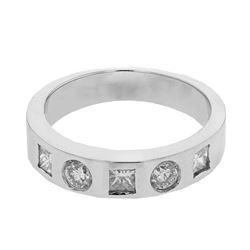 14KT White Gold Ladies Diamond Ring -# 9038