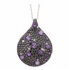 Image 1 : 14KT White Gold Gemstone Pendant With Chain -# 5988