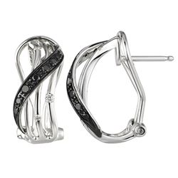 14KT White Gold Diamond Earrings -# 6141