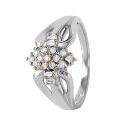 10KT White Gold Diamond Ring -# 6670