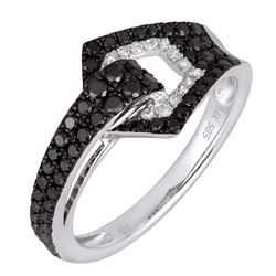 14KT White Gold Women's Diamond Ring -# 5860