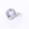 Image 1 : 18KT White Gold Ladies Diamond and Gemstone Fashion Ring -# 9193