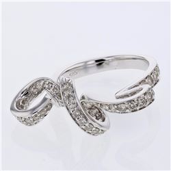 18KT White Gold Ladies Diamond Fashion Ring -# 9305