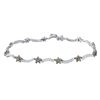Image 1 : 14KT White Gold Ladies Diamond Bracelet -# 9687