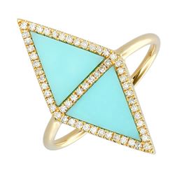 14KT Yellow Gold Gemstone Ring -# 7668