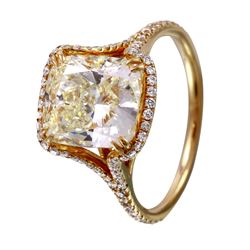 14KT Yellow Gold Diamond Engagement Ring -# 1588
