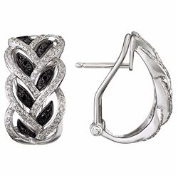 14KT White Gold Diamond Earrings -# 6131-1