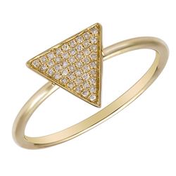 14KT Yellow Gold Women's Diamond Ring -# 7992-1