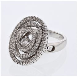 14KT White Gold Ladies Diamond Ring -# 9779