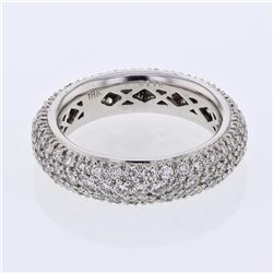 18KT White Gold Ladies Diamond Wedding Band -# 10225