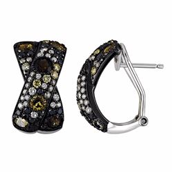 14KT White Gold Gemstone Earrings -# 6266