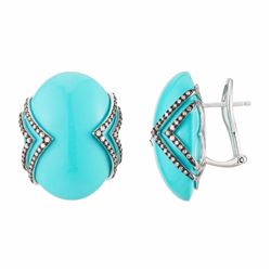 14KT  Gold Gemstone Earrings -# 6226-1