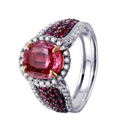 14KT White Gold Sapphire and Diamond Ring -# 862