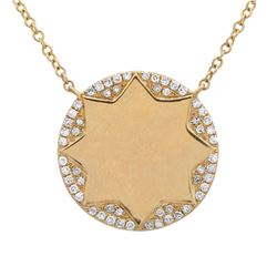 14KT Yellow Gold Diamond Necklace -# 7733