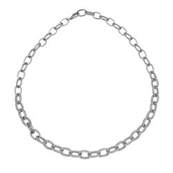 14KT White Gold Ladies Diamond Necklace -# 10531