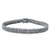 Image 1 : 18KT White Gold Diamond Bracelet -# 6505
