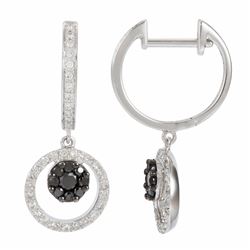 14KT White Gold Diamond Earrings -# 6207