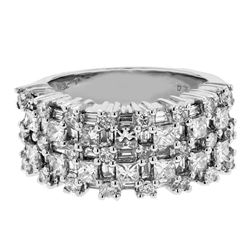 18KT White Gold Ladies Diamond Ring -# 10476
