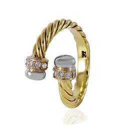 18Kt Yellow Gold Diamond Ring -# 345