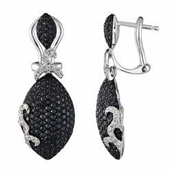 14KT White Gold Diamond Earrings -# 6286