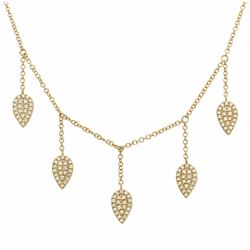 14KT Yellow Gold Diamond Necklace -# 8062-1