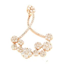 18KT Rose Gold Ladies Diamond Necklace -# 10239